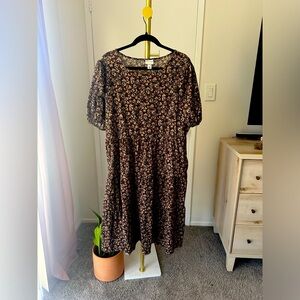 Plus size floral dress